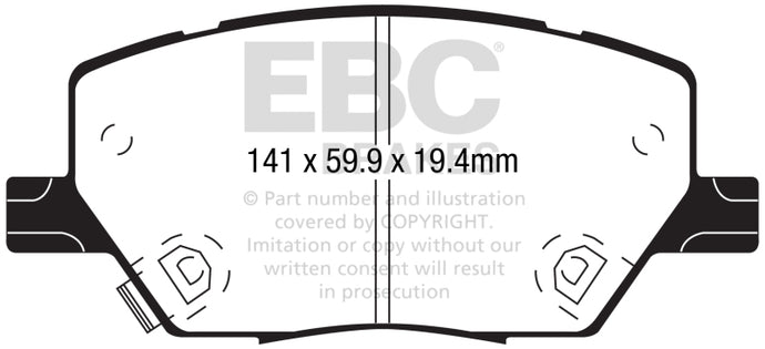 Ebc DP62239 EBC Greenstuff Brake Pad Sets
