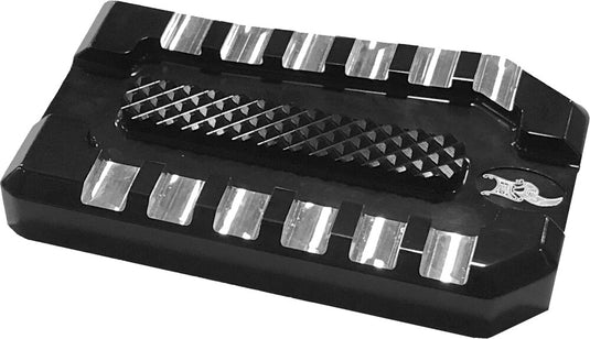 Kens Factory KFP-07 Next Level Brake Pedal Pad - Black/Machine Cut