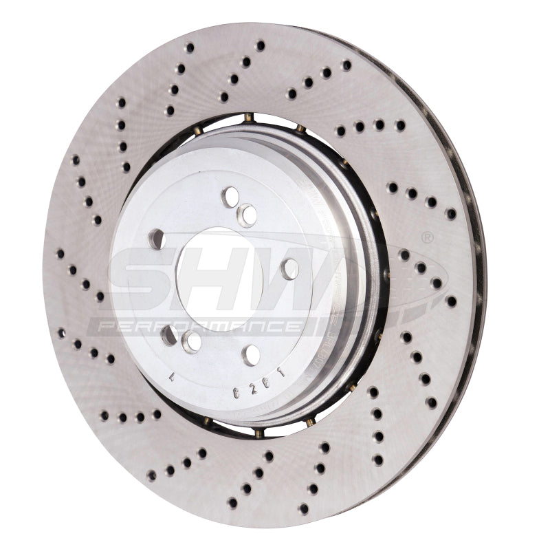 Load image into Gallery viewer, Shw Performance BRL48071 SHW Drilled Lightweight Rotors

