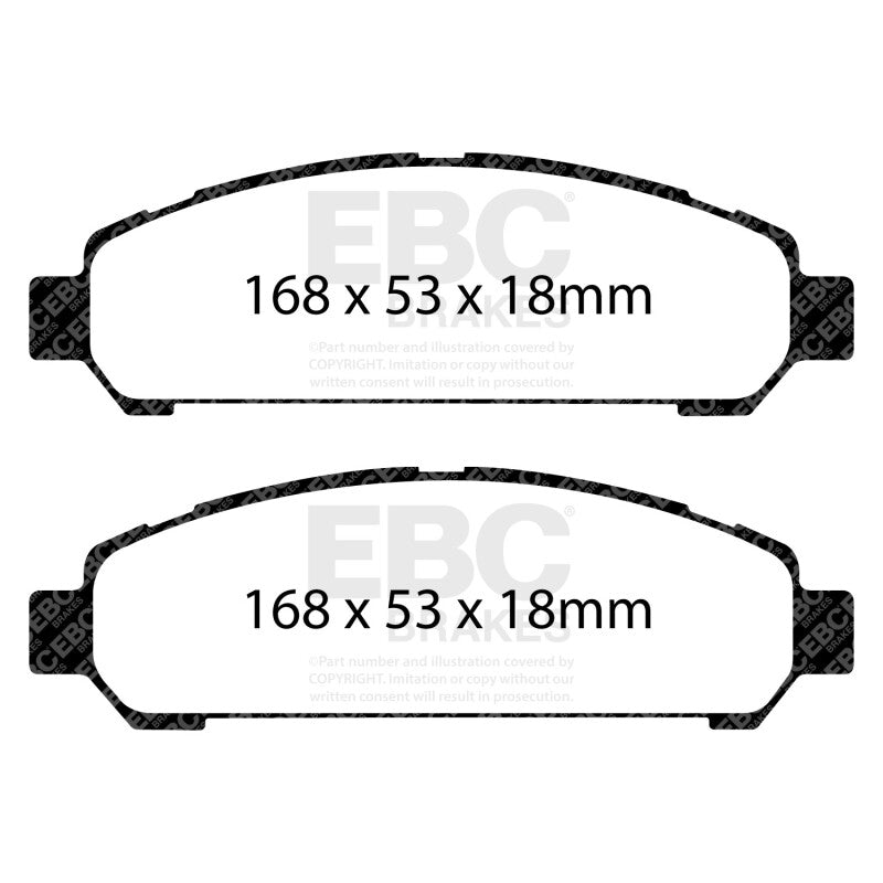 Load image into Gallery viewer, Ebc DP61851 EBC Greenstuff Brake Pad Sets
