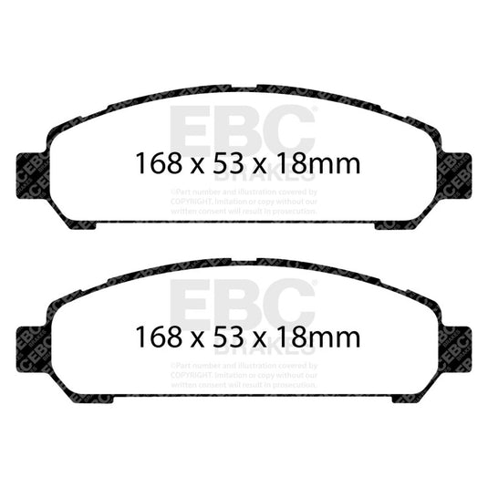 Ebc DP61851 EBC Greenstuff Brake Pad Sets