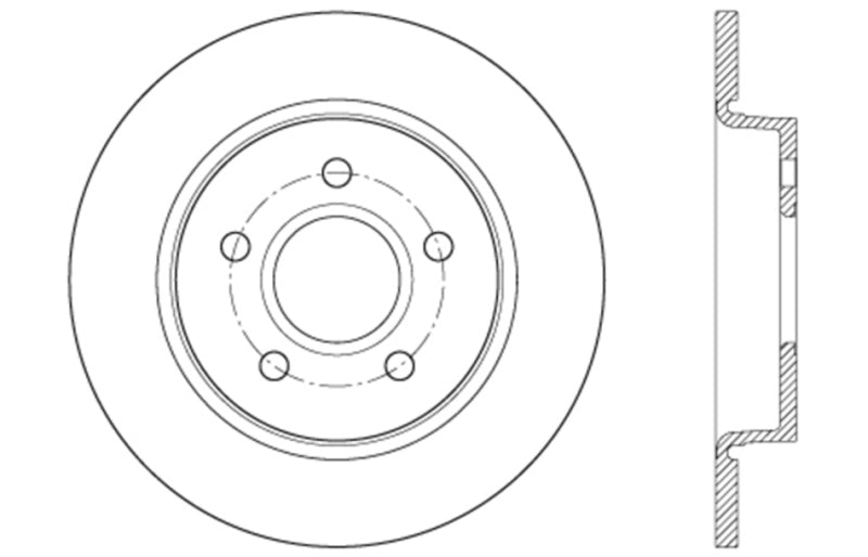 Load image into Gallery viewer, Stoptech 127.61099L ST Slot &amp; Drill Brake Rotors

