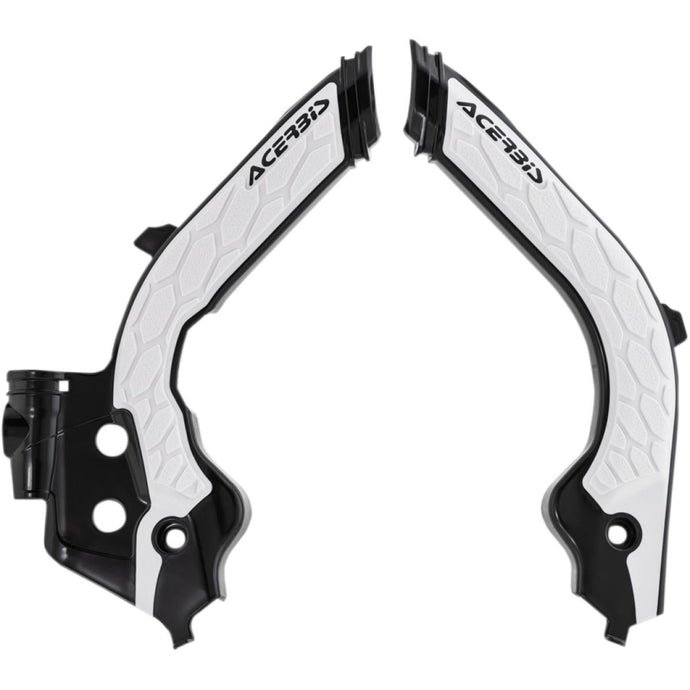 Acerbis 2733451007 X-Grip Frame Guards - Black/White