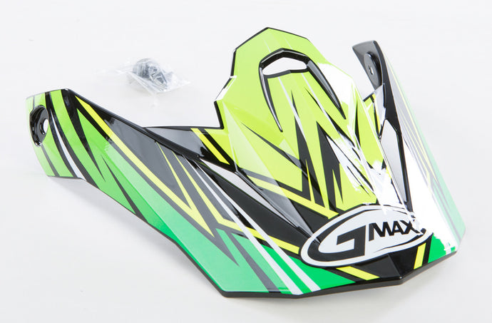 G-Max Visor for MX86 Raz Helmet - Green/Hi-Vis Yellow