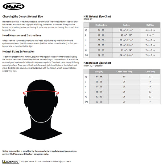 Hjc RPHA 72 Solid Helmet (XX-Large, Metal Black)