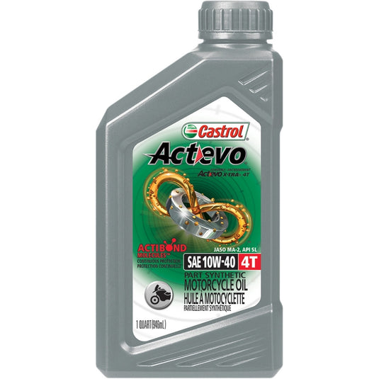 Castrol 15D7D2 Actevo X-Tra 4T Synthetic Blend - 10W40 - 1Qt.