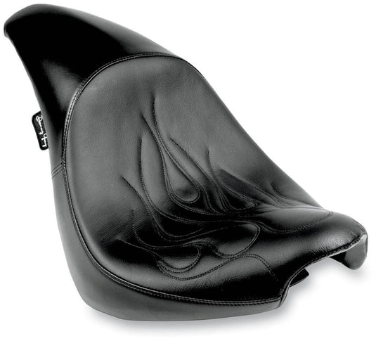 Danny Gray YMC-609-01F Short Hop 2-Up XL Seat without Driver Backrest Receptacle - Flame Stitch