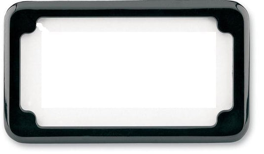 Cycle Visions CV-4615B Beveled License Plate Frame - Black Powder Coat