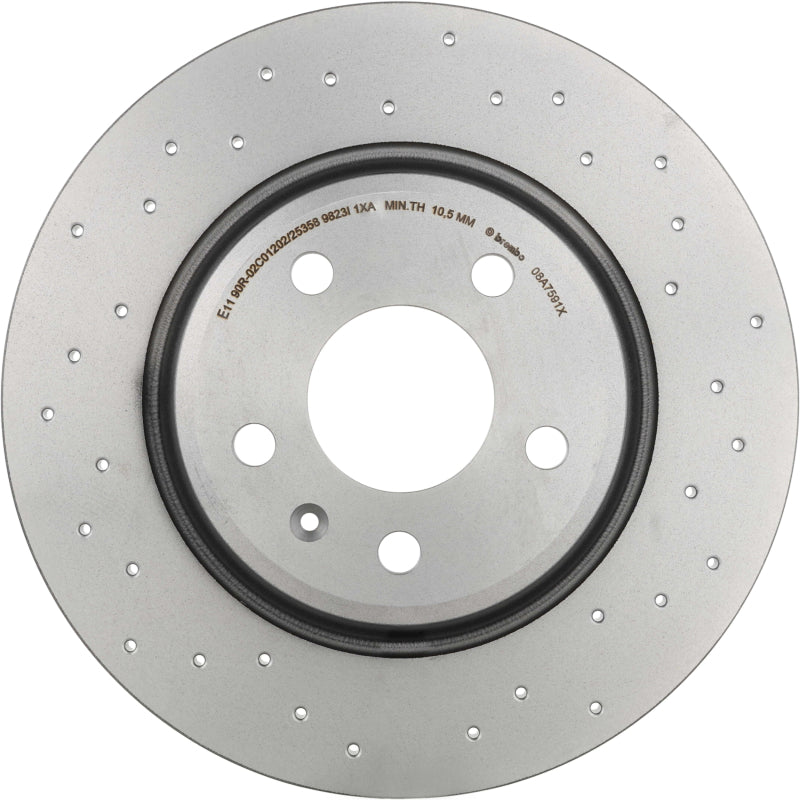 Load image into Gallery viewer, Brembo Oe 08.A759.1X BRE Drilled UV Coated Rotors

