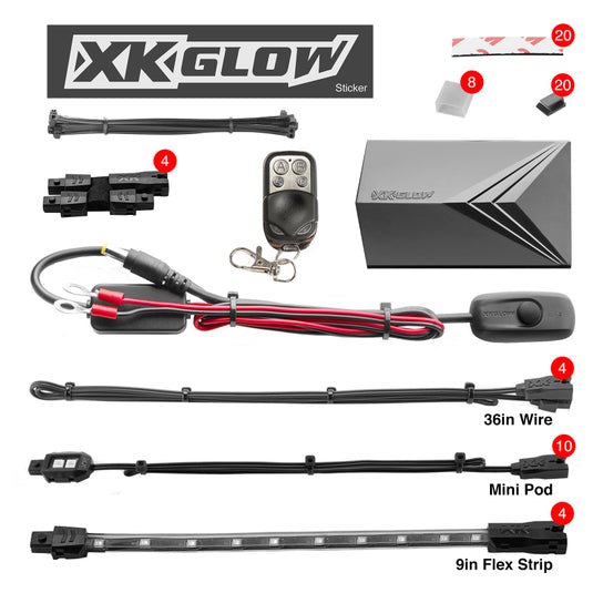 Xkglow XK034002-G XKG Moto Light Kits