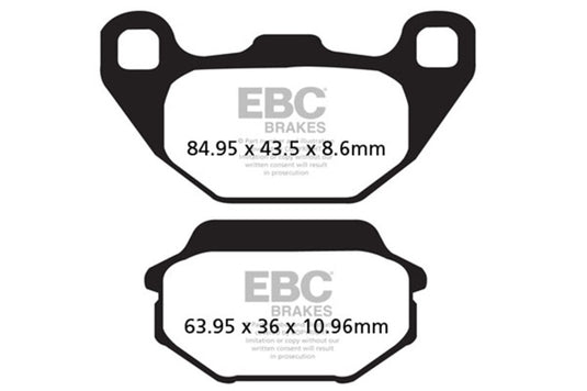 Ebc Powersports FA305R EBC R Sintered Brake Pads