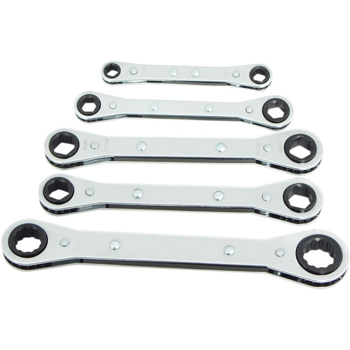 Lang Tools RB-5 5-Piece Sae Flat Wrench Set
