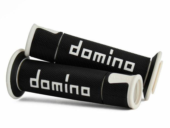 Domino A45041C4640B7-0 A450 Road Racing Grip -  Black/White