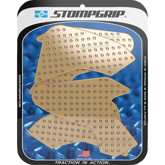 Stompgrip 55-10-0176C Volcano Profile Traction Tank Grip - Street - Clear