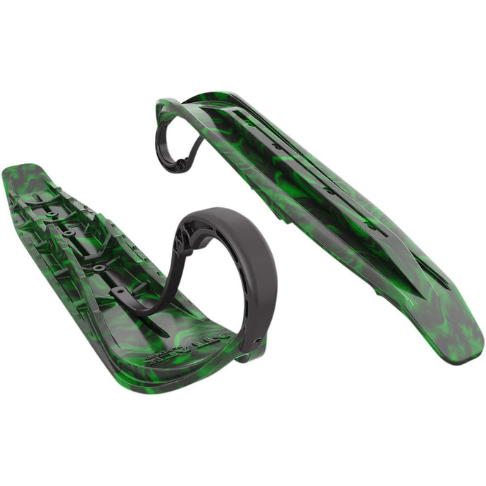 Slydog ATKSWRBLKGRNLOP Attack Skis - Black/Green