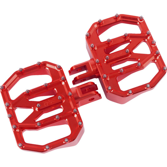 Thrashin Supply Company TSC-2031-2-SF Aggressor Mini Floorboard - Red - Front