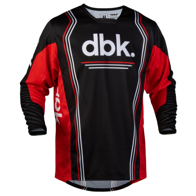 Load image into Gallery viewer, Fly Racing Kinetic DBK Jersey (Large, Black/Red/White)
