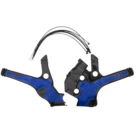 Acerbis 2736381004 X-Grip Frame Guards - Black/Blue