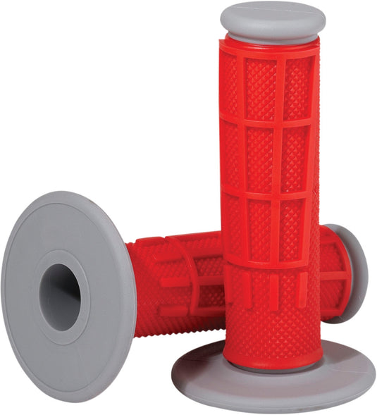 Moose Racing 1MG2315-REM Competition Diamond/Waffle Grips - Red