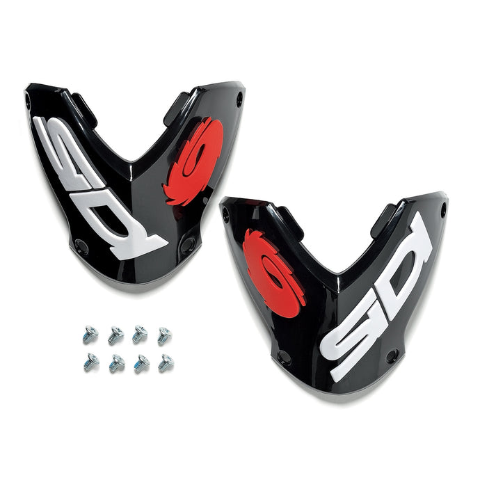 Sidi 90 Outer Nylon Shin Plate - White/Black/Red