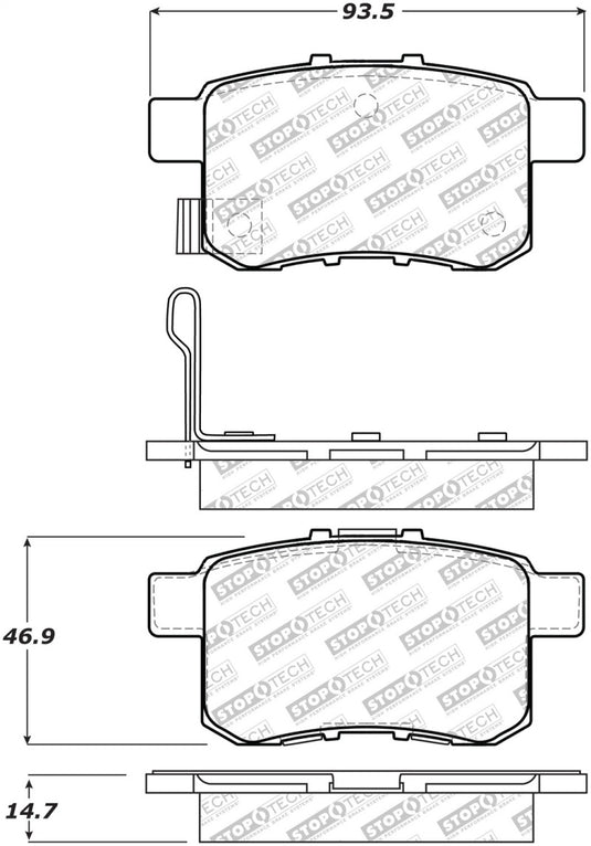 Stoptech 305.13360 ST Street Brake Pads