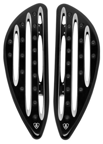 Arlen Ness 06-833 Deep Cut Driver Floorboards - Black
