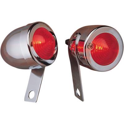 Drag Specialties DS-280069 Bullet Marker Lights - Amber - Dual Filament