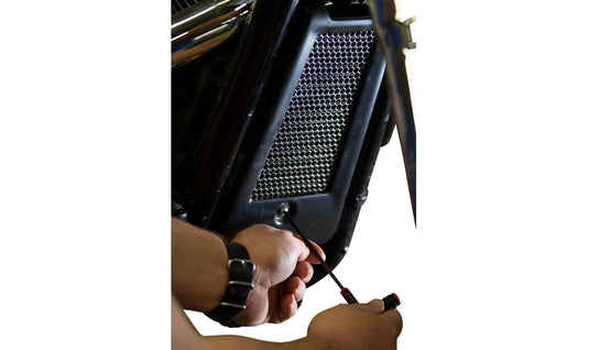 Klock Werks KWS-02-0616-B Oil Cooler Guard - Black