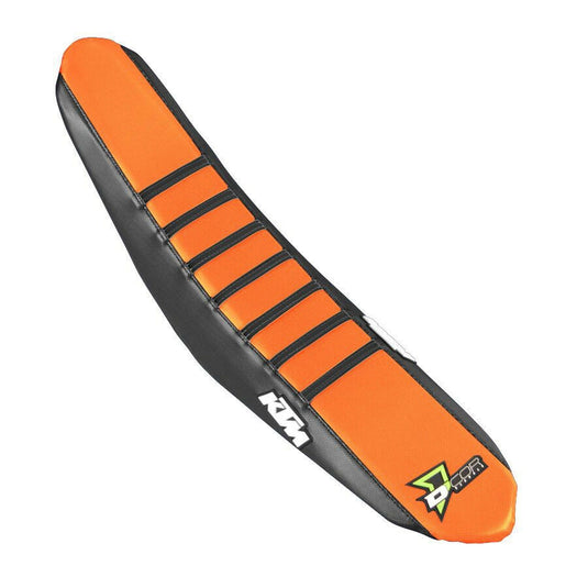 Dcor 30-30-311 Seat Cover - Black Sides - Orange Top with Black Ribs