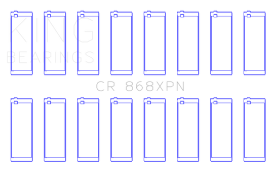 King Engine Bearings CR868XPN0.25 KING Performance Rod Bearings