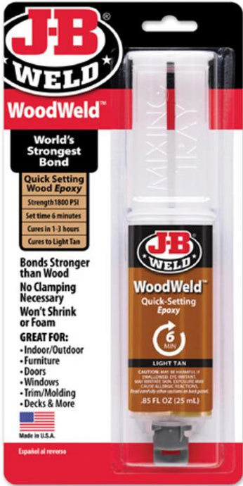 Jb Weld 50151 Wood Weld - Syringe 25ml.