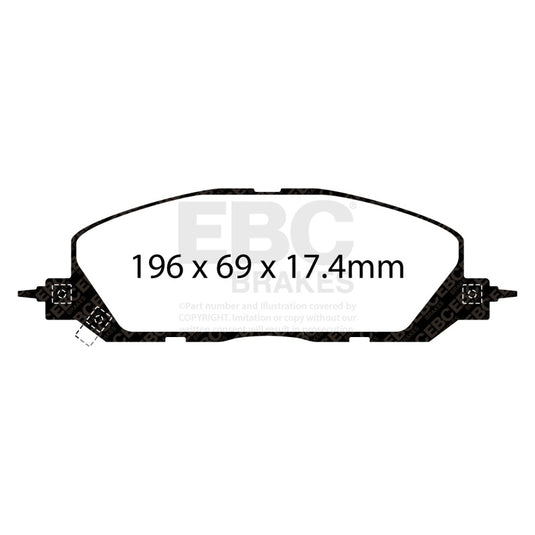 Ebc DP43118R EBC Yellowstuff Brake Pad Sets
