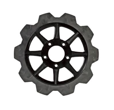 Lyndall Racing Brakes 2103-1103 Crown Cut Front High Carbon Steel Phoenix Rotor - 11.8in. - Black