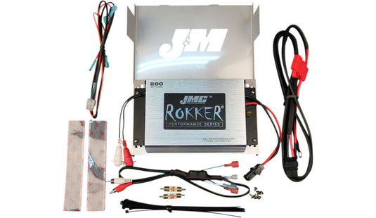 J&M JMRA-2000HC06 ROKKER 200 W 2-Channel Amplifier Kit