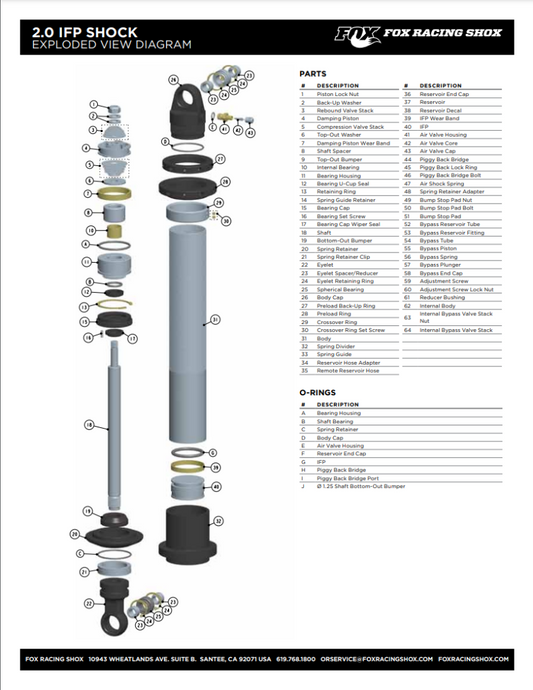 Fox 006-00-011 FOX Hardware