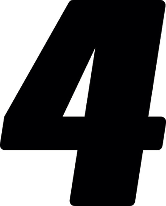 Hardline DD43B-4 HRL Registration Letters