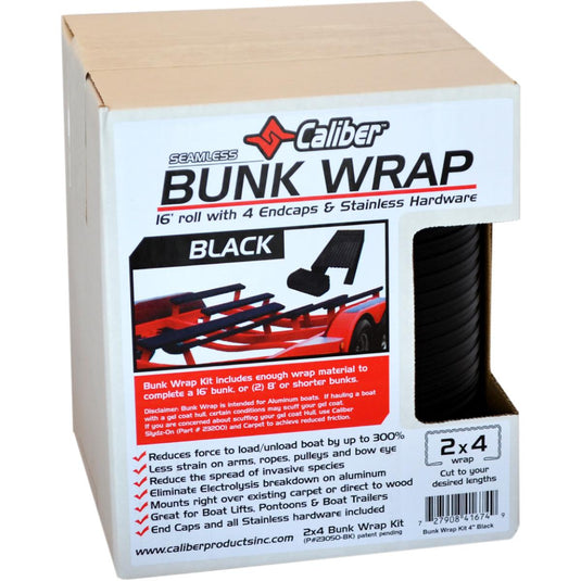 Caliber Products 23050-BK Bunk Wrap Kit - 16ft. x 2in. x 4in. - Black