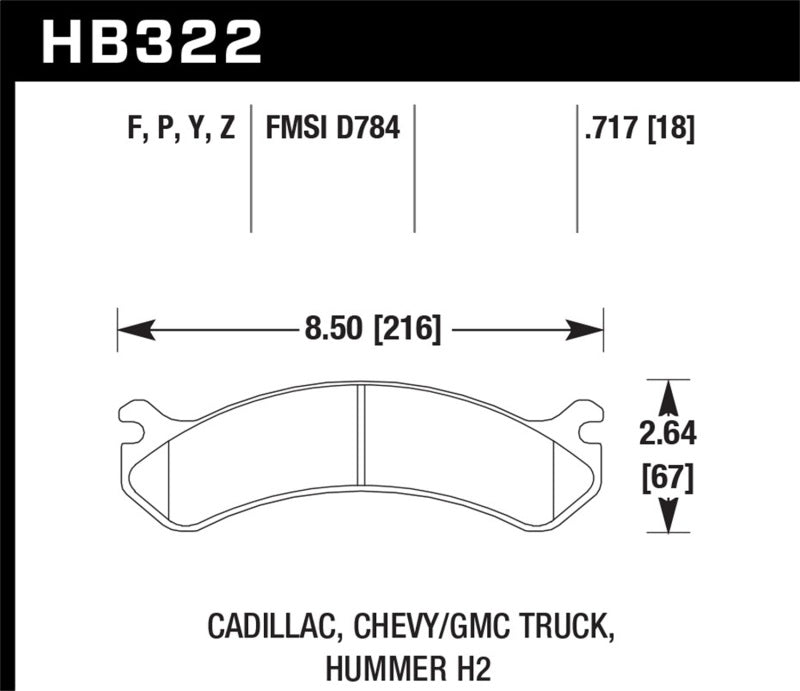 Load image into Gallery viewer, Hawk Performance HB322Y.717 HAWK LTS Brake Pads

