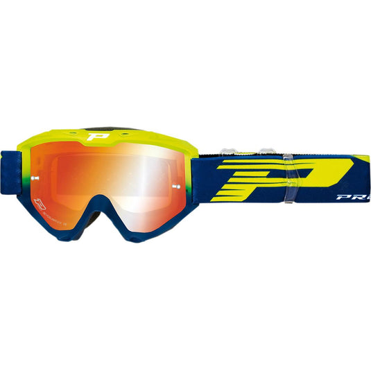 Fluorescent Yellow/Navy / Mirrored Lens