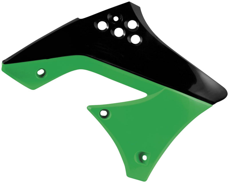 Acerbis 2449691089 Radiator Shrouds - Green/Black