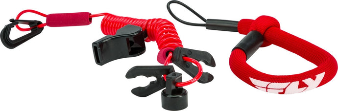 Fly Racing FUJL-2389-RED Ultra Cord Floating Tethercord/Lanyard - Red