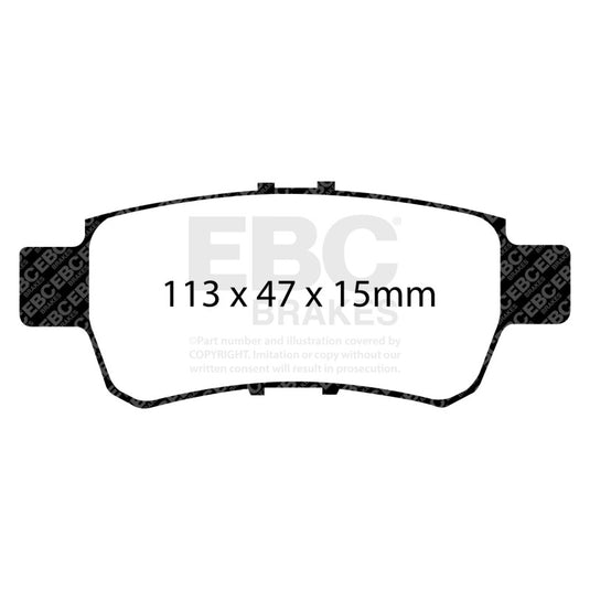 Ebc DP41744R EBC Yellowstuff Brake Pad Sets
