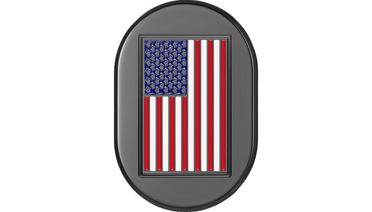 Figurati Designs FD21-AC-BLK-RT Antenna Cover - Black with American Flag