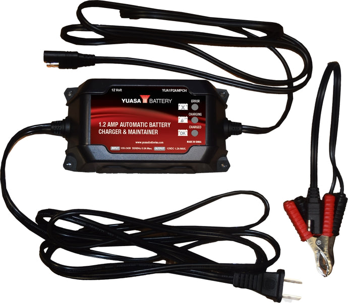Yuasa Battery YUA1P2AMPCH Charger - 1 Amp Output - 12V