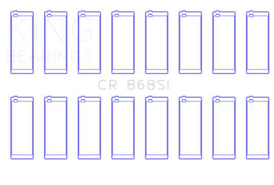 King Engine Bearings CR868SI KING Connecting Rod Bearings