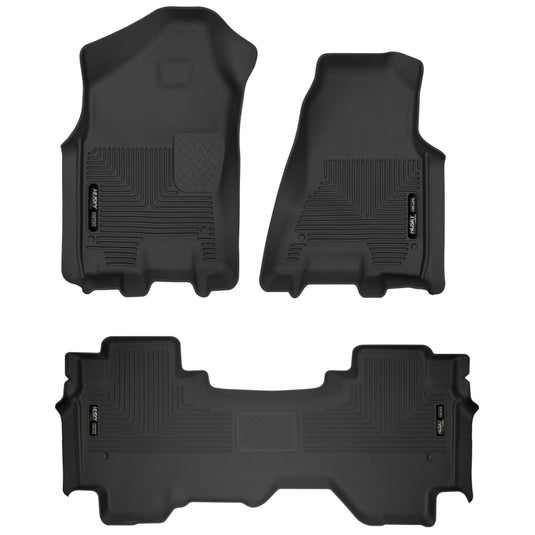 Husky Liners 53698 HL XAC - Front - 2nd Row - Black
