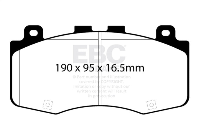 Ebc DP42400R EBC Yellowstuff Brake Pad Sets