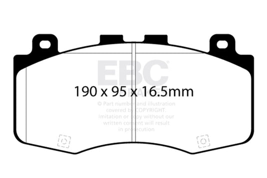 Ebc DP42400R EBC Yellowstuff Brake Pad Sets