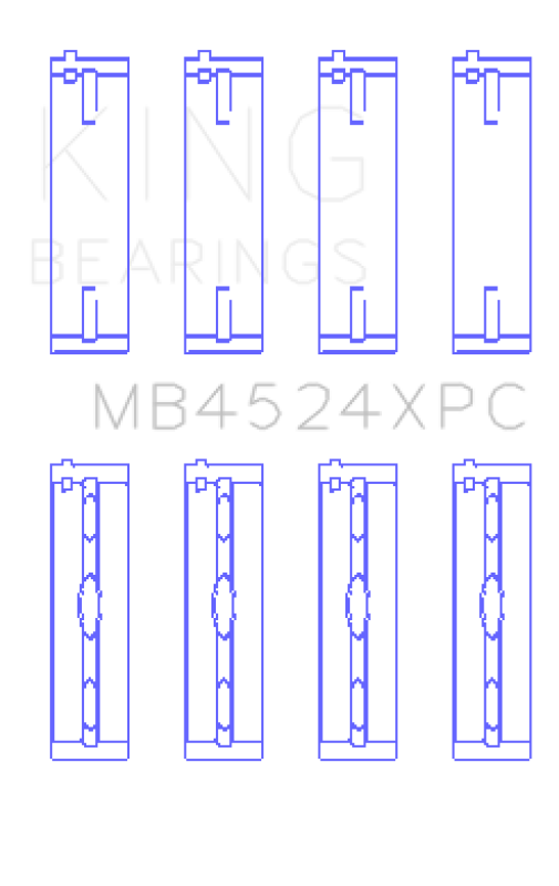 King Engine Bearings MB4524XPC KING Performance Main Bearings