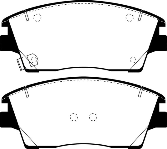 Ebc DP43053R EBC Yellowstuff Brake Pad Sets